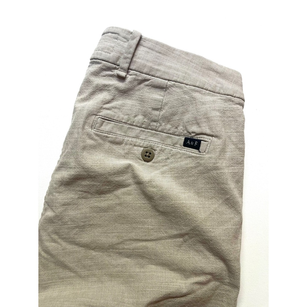 Abercrombie & Fitch Mens Size 29 Tan Stretch Chino Shorts Preppy Y2K A&F